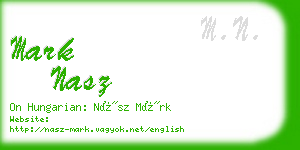 mark nasz business card